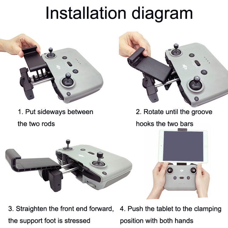 Remote Control Tablet Extension Bracket For DJI Mavic 3 / Air 2 / Air 2S / Mini 2, Style:, Small, Large, Large+For Apple Line, Large+Type-c Line, Large+Micro Line Remote Control Tablet Extension Bracket For DJI Mavic 3 / Air 2 / Air 2S / Mini 2, Style:, Small, Large, Large+For Apple Line, Large+Type-c Line, Large+Micro Line